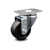 Service Caster 3.5 Inch Soft Rubber Wheel Swivel Top Plate Caster SCC-20S3514-SRS-TP3